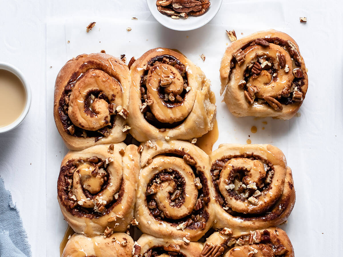 Cinnamon and pecan rolls