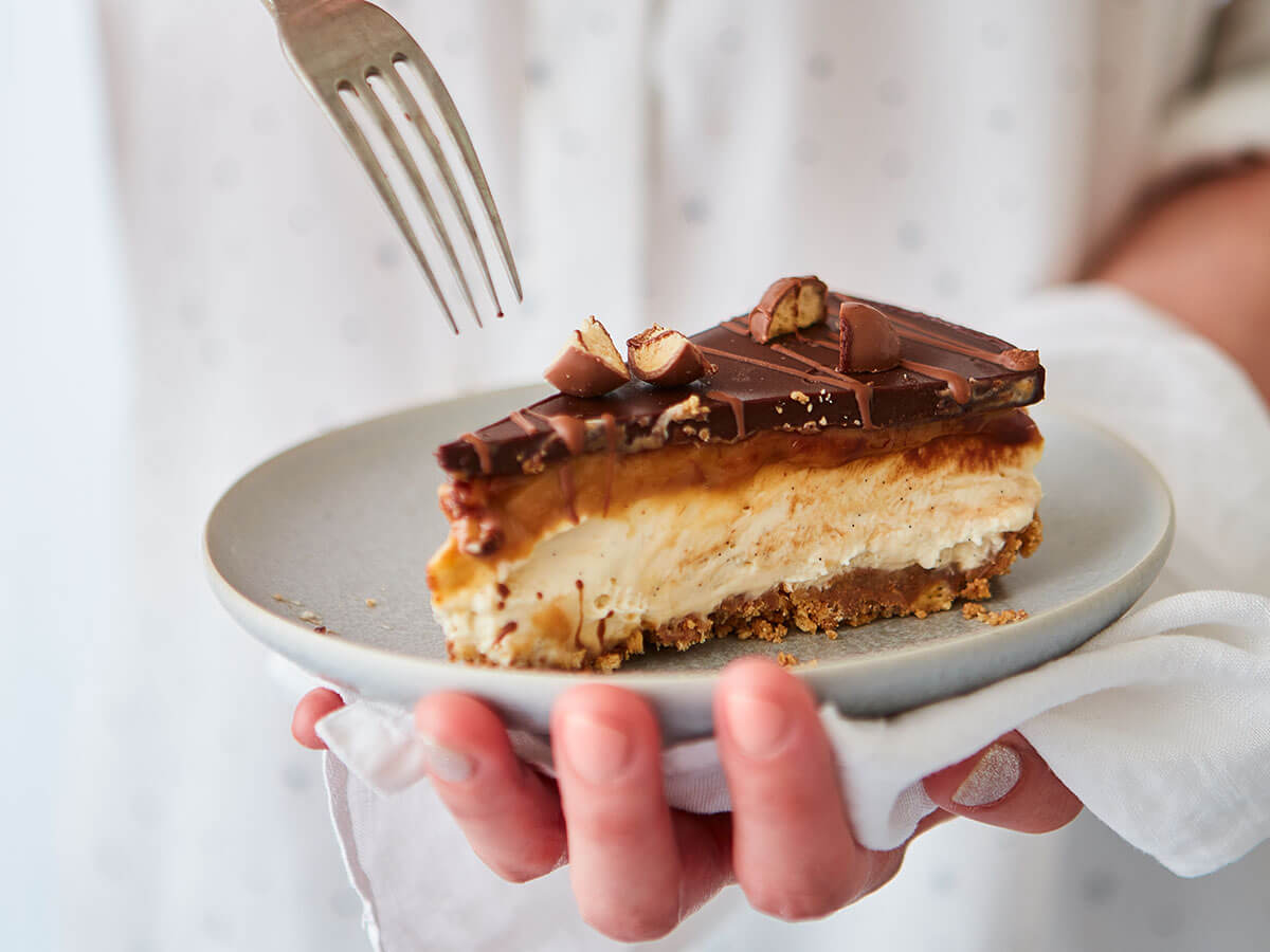 Millionaire’s shortbread cheesecake