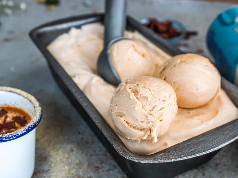 No-churn Horlicks ice cream